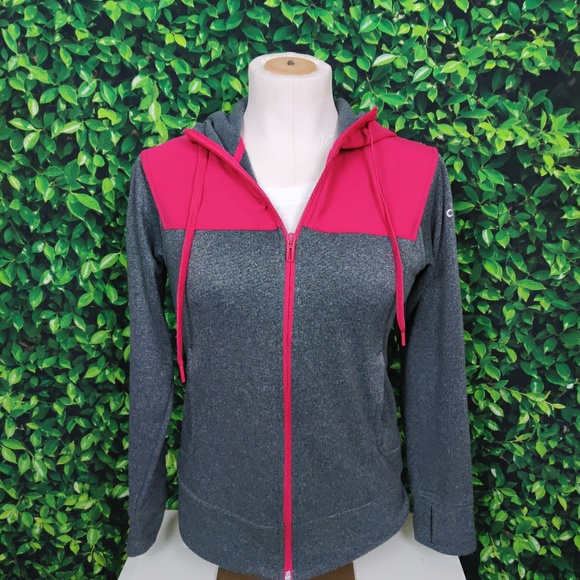 Adidas Climawarm Zip-Up Hoodie(Magenta & Grey) - Picture 1 of 8